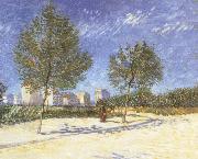 Vincent Van Gogh On the outskirts of Paris France oil painting artist